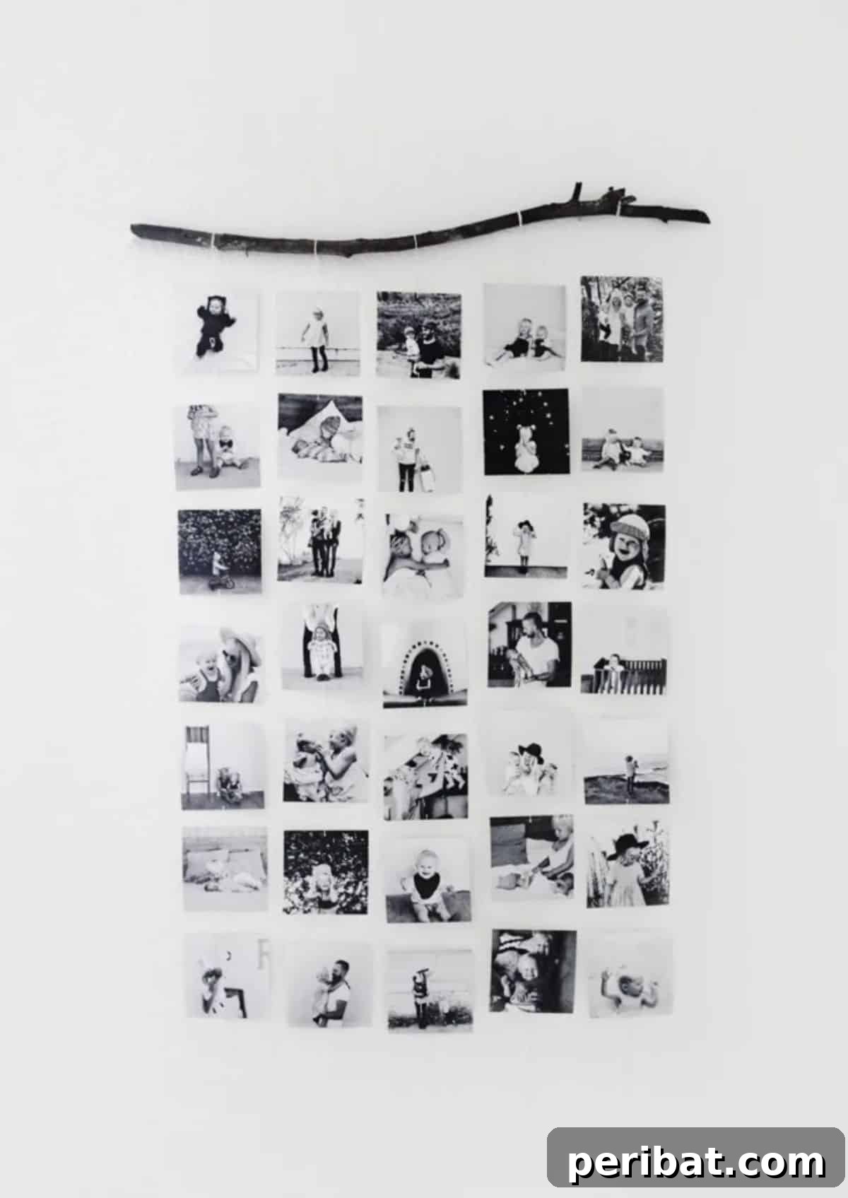 26 Inspiring DIY Photo Collage Ideas & Creations 6 Driftwood photo collage.