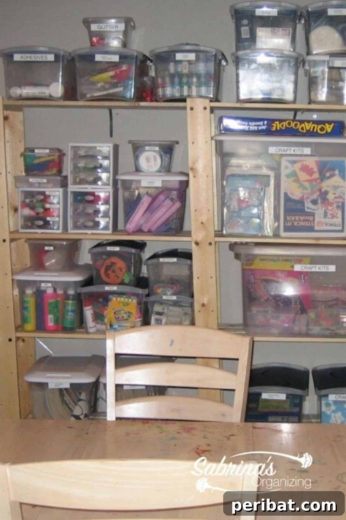 Kids' Craft Storage