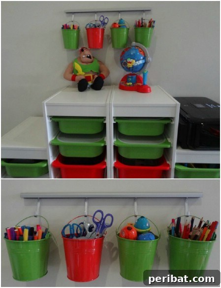 Bucket Art Storage