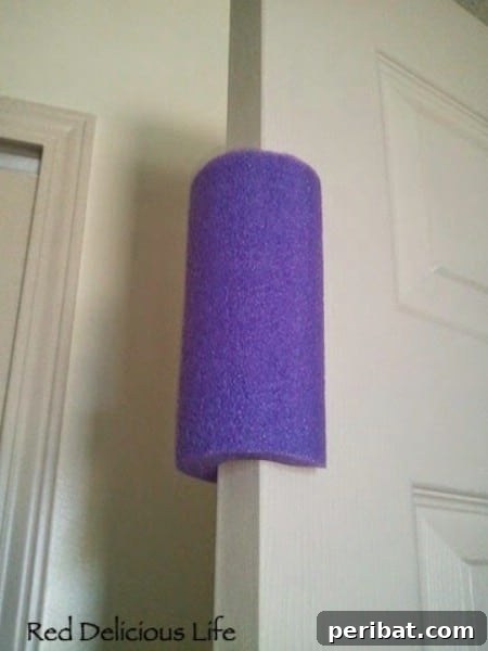 Pool Noodle Door Stop