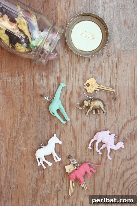 DIY Animal Key Chains