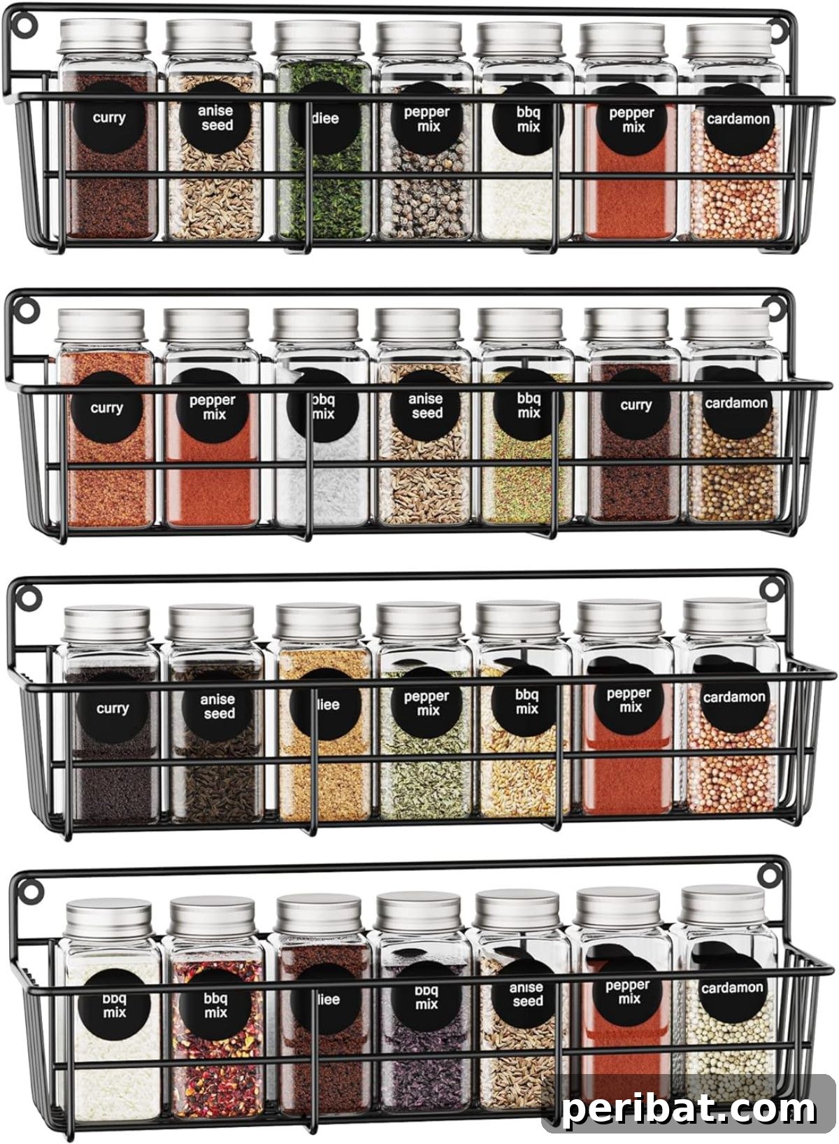 Wall-Mounted Spice Hanging Organizer