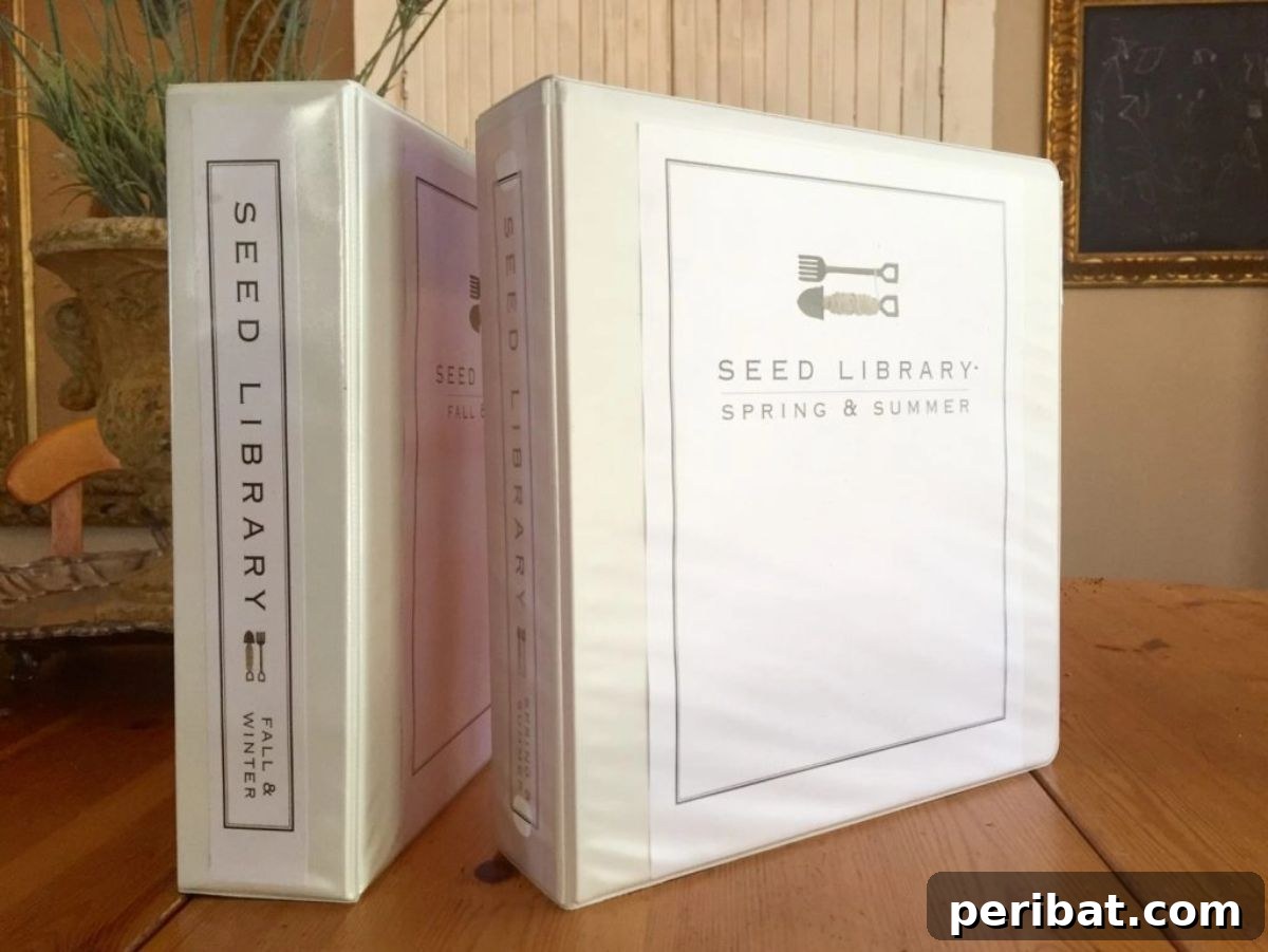 Seed Binder as seed storage.