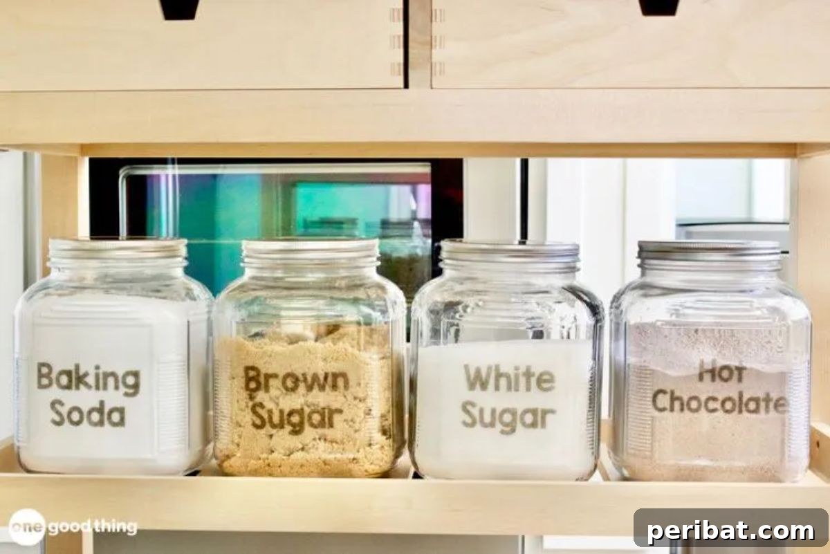 Customizable Sticker Pantry Labels for Easy Identification