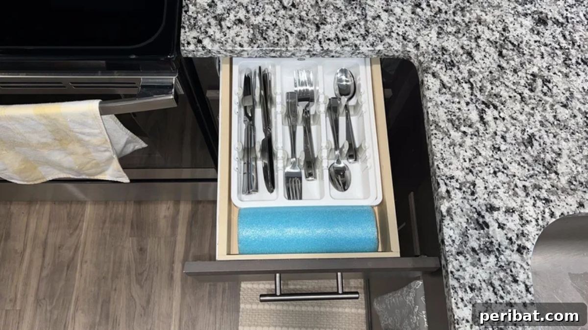 DIY Pool Noodle Drawer Organizers