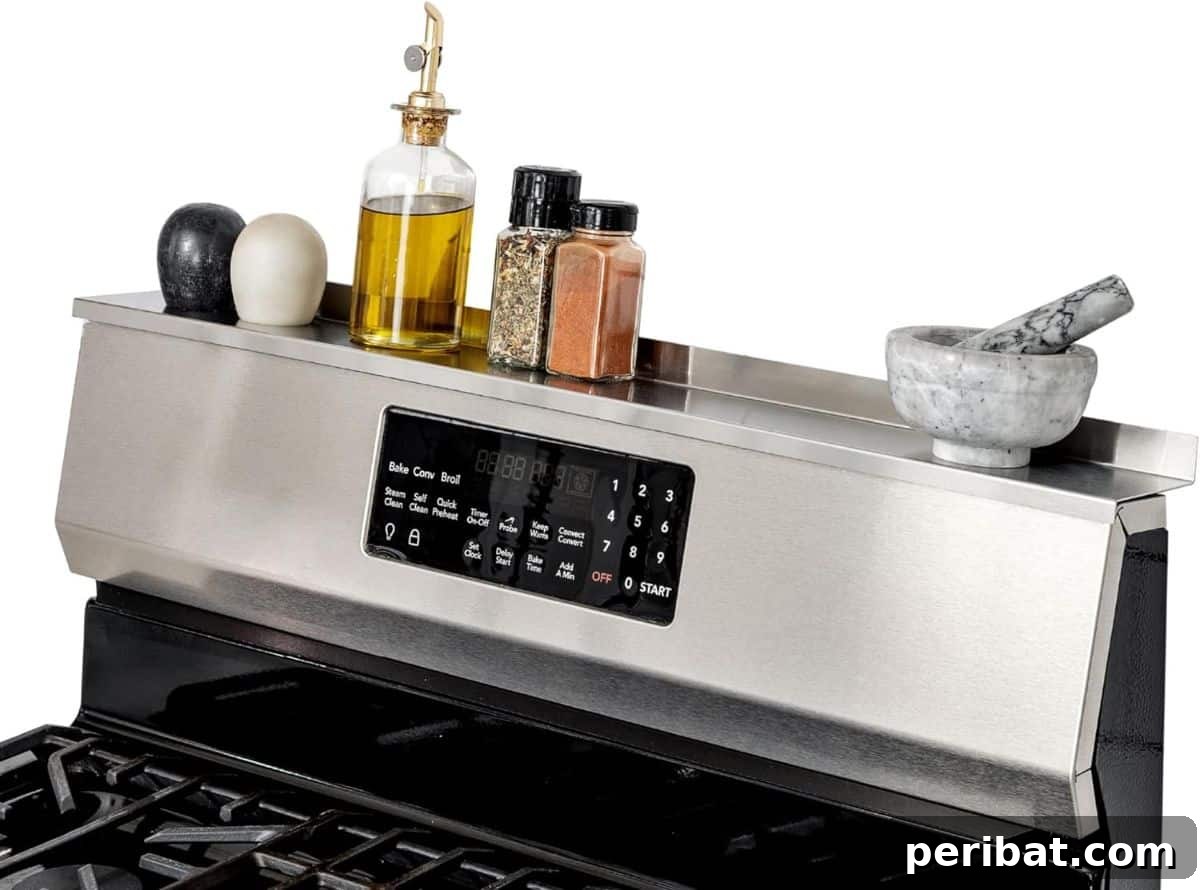 Magnetic Stainless Steel Stove Shelf for Extra Storage