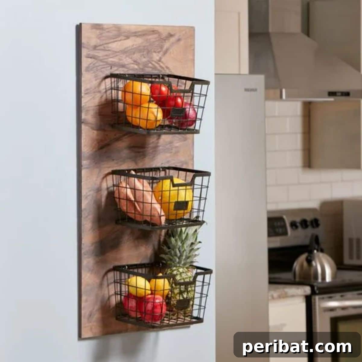 Tiered Produce Baskets for Pantry Organization