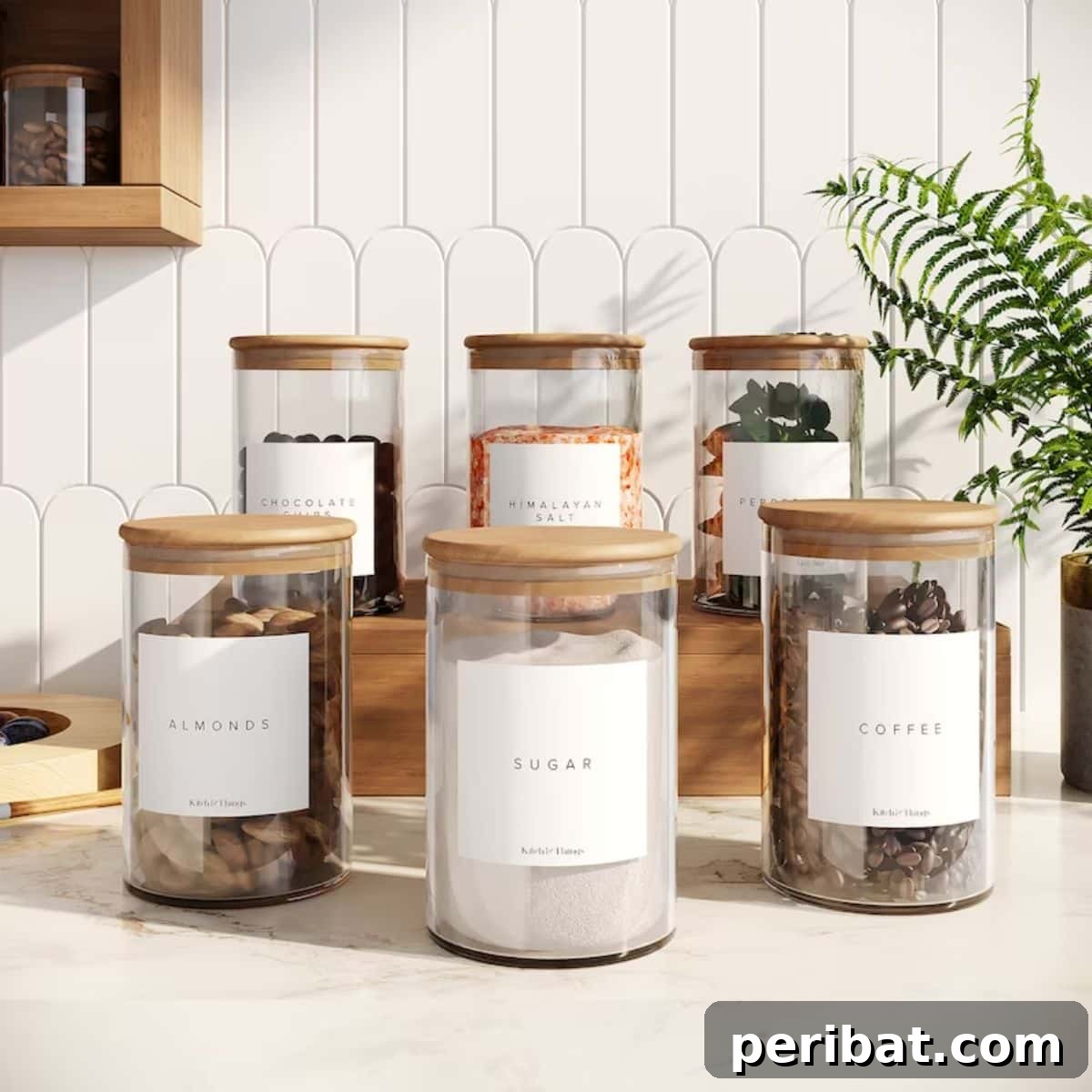 Airtight Kitchen Pantry Storage Glass Jars