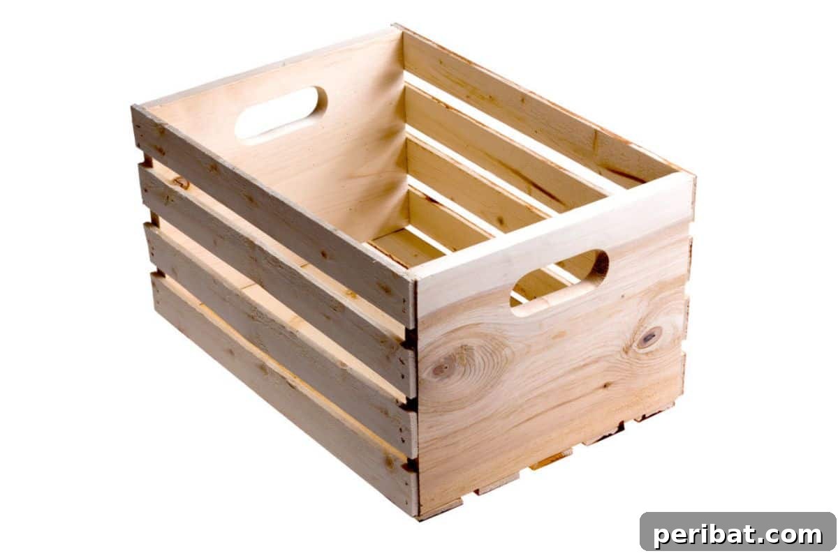 Stylish Wooden Crates for Pantry Organization