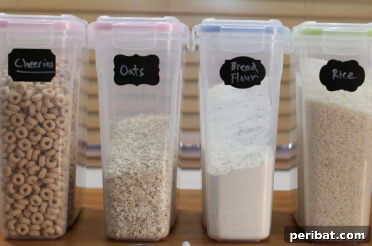 43 Clever Snack Storage Ideas: DIY & Ready-Made Solutions 14 Convenient Cereal Dispenser for Snack Storage