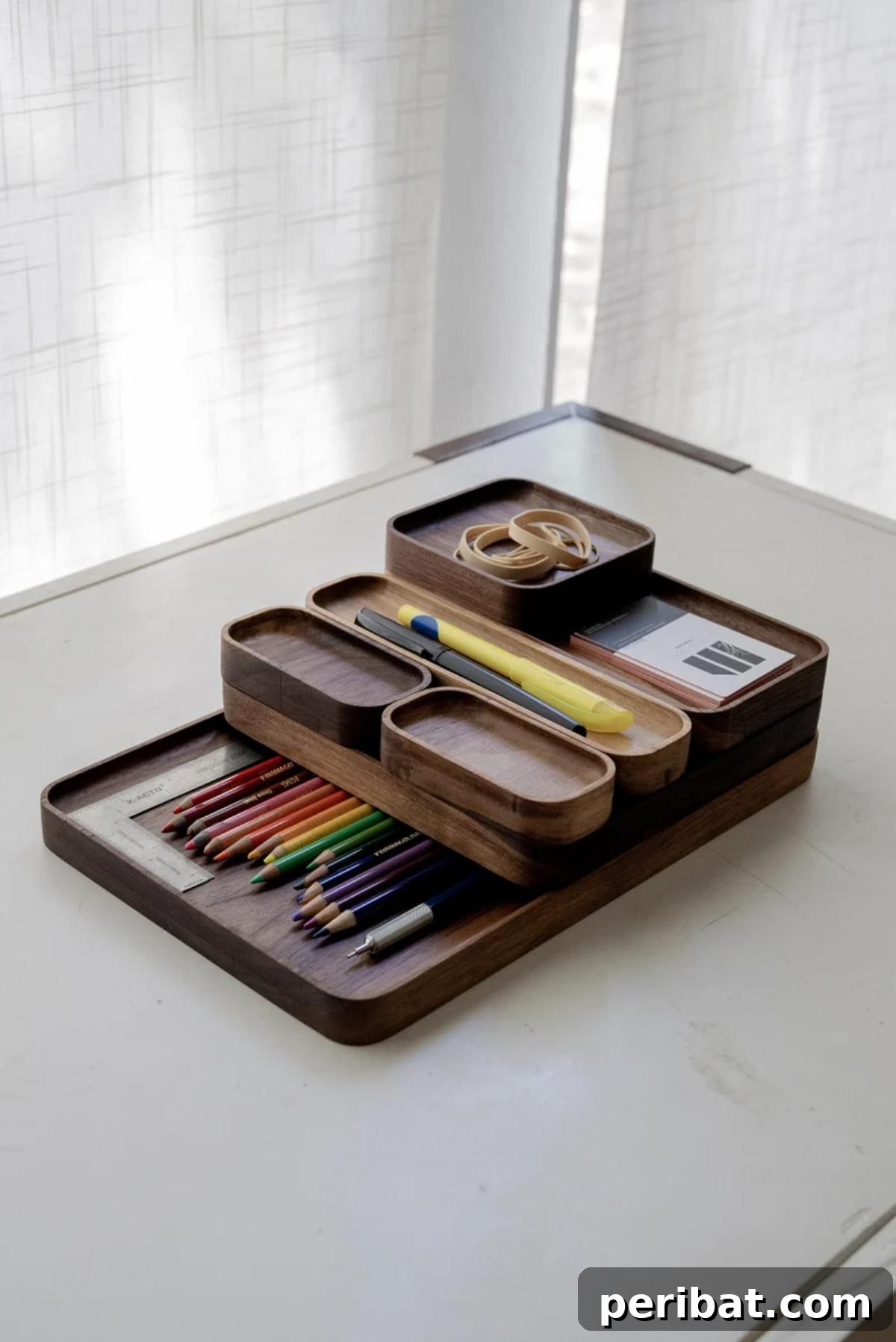43 Clever Snack Storage Ideas: DIY & Ready-Made Solutions 26 Elegant Multi-Purpose Wooden Tray for Snack Organization