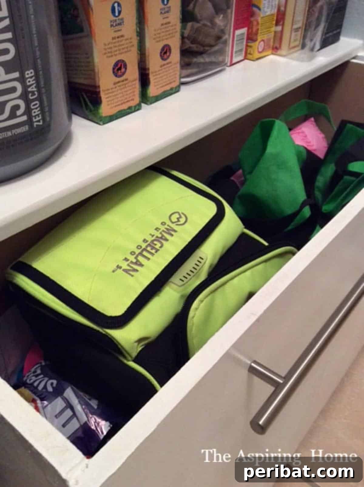 43 Clever Snack Storage Ideas: DIY & Ready-Made Solutions 38 Space-Saving Under-the-Shelf Basket for Pantry Organization