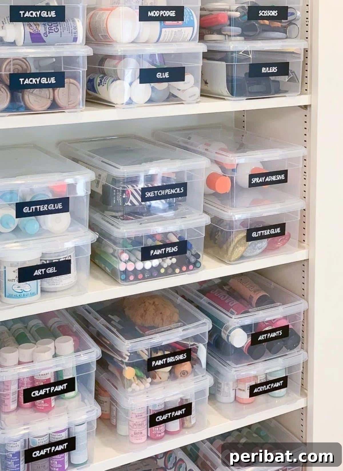 35 Ultimate Paint Storage DIY Ideas and Top-Rated Products 17 Labeled Plastic Containers