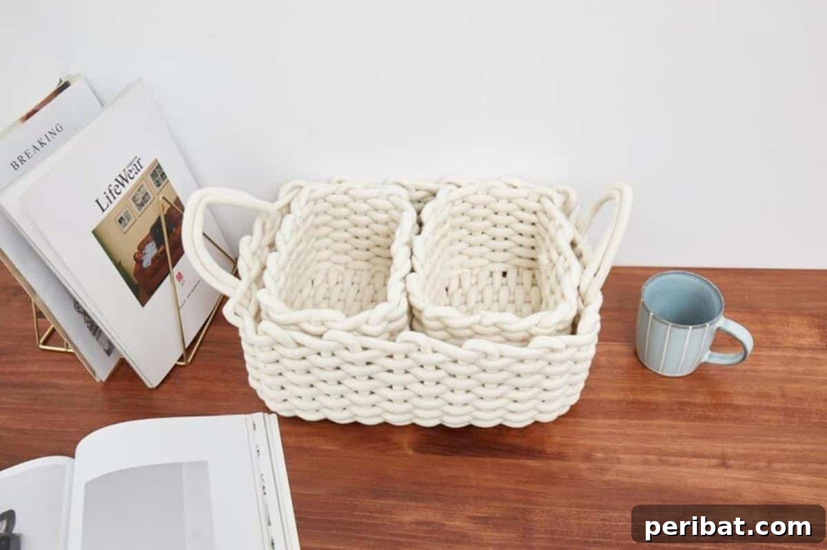35 Ultimate Paint Storage DIY Ideas and Top-Rated Products 24 Woven Basket With Handles