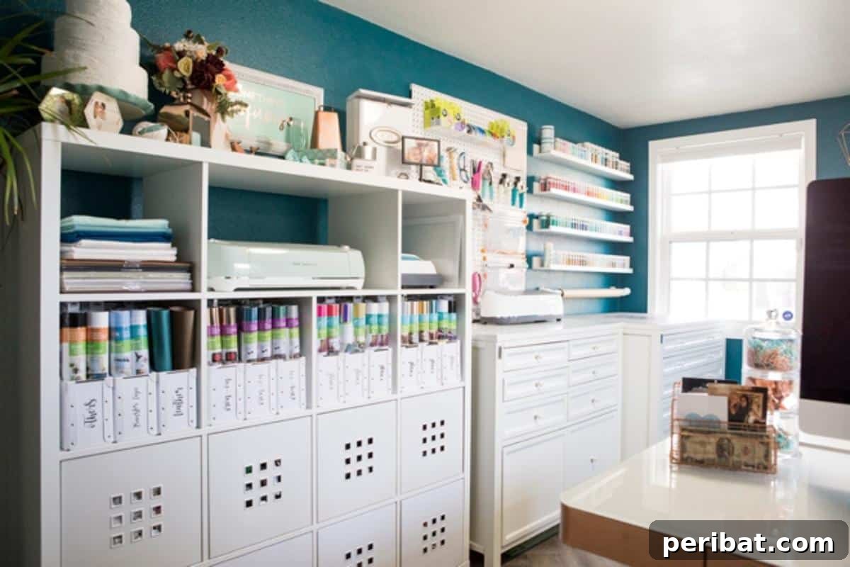 35 Ultimate Paint Storage DIY Ideas and Top-Rated Products 5 Turquoise and White Paint Shelves