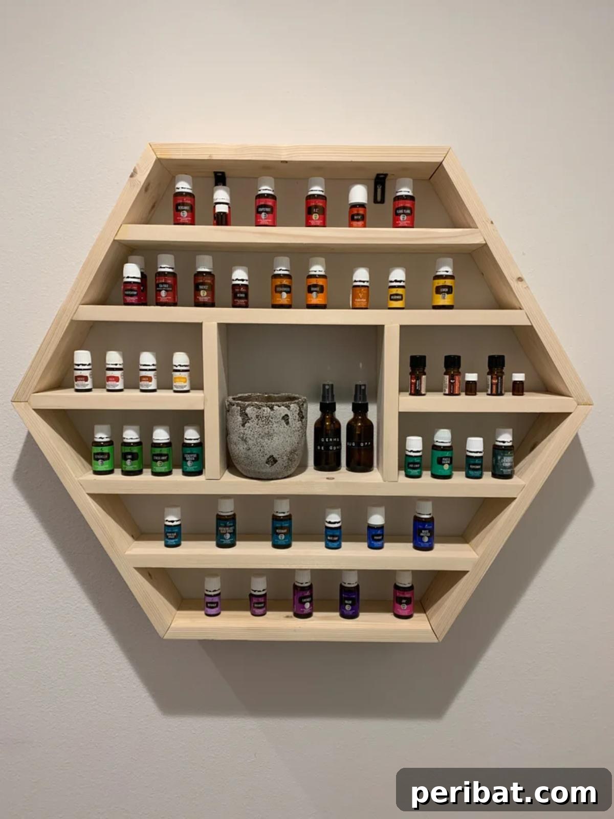 35 Ultimate Paint Storage DIY Ideas and Top-Rated Products 9 Hexagon Shelf