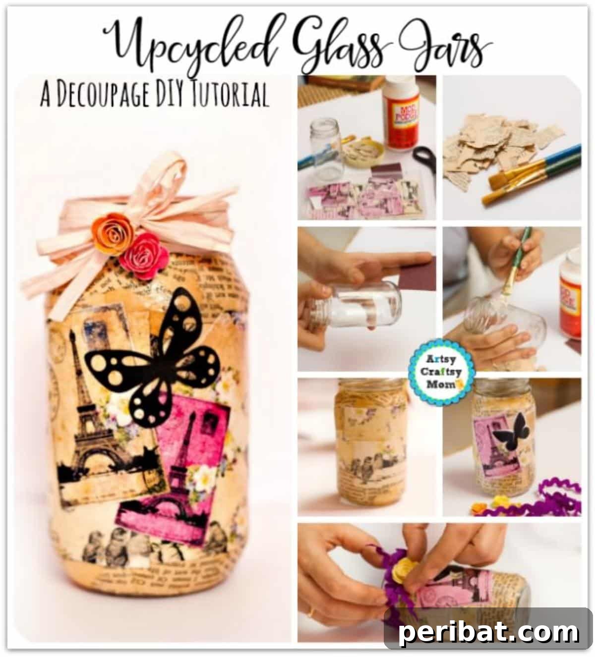 50 Smart Makeup Organization Ideas: DIY Projects & Best Products 17 Transforming Old Glass jars