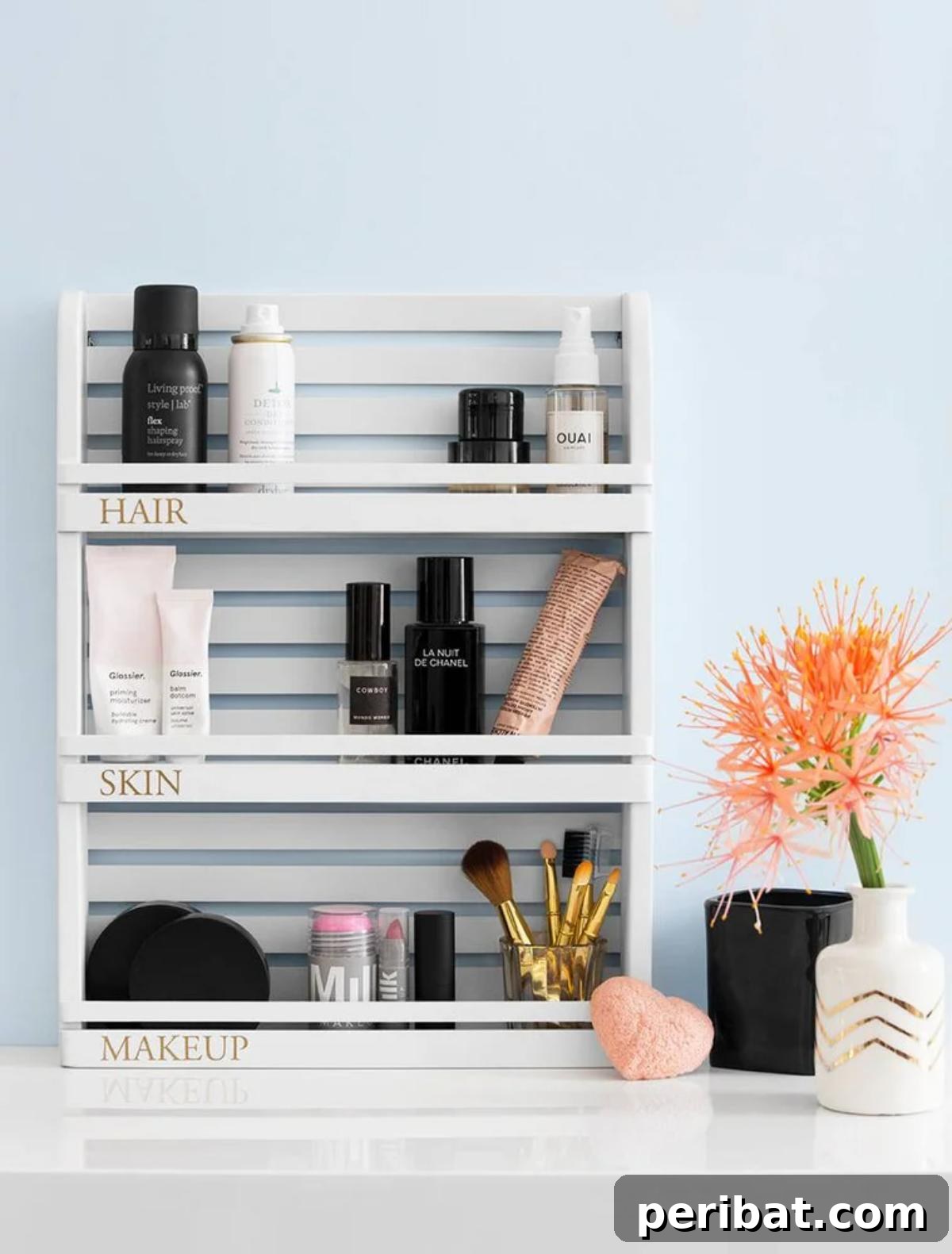 50 Smart Makeup Organization Ideas: DIY Projects & Best Products 23 DIY Makeup Tower