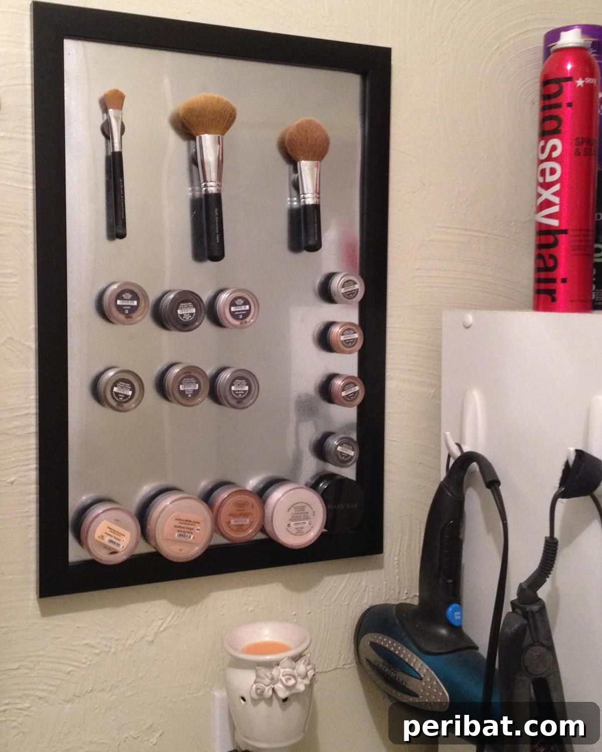 50 Smart Makeup Organization Ideas: DIY Projects & Best Products 26 Magnetic Makeup Board