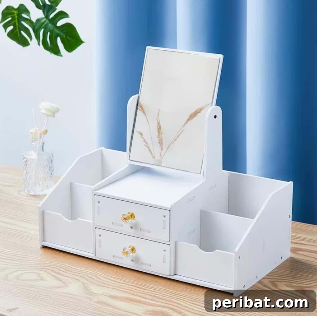 50 Smart Makeup Organization Ideas: DIY Projects & Best Products 51 Mirror Makeup Storage Box