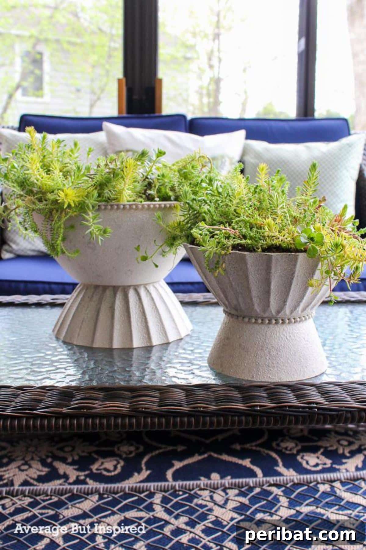 50 Plant Display Ideas: DIY Projects and Product Picks 48 Chic DIY modern planter crafted from plastic bowls