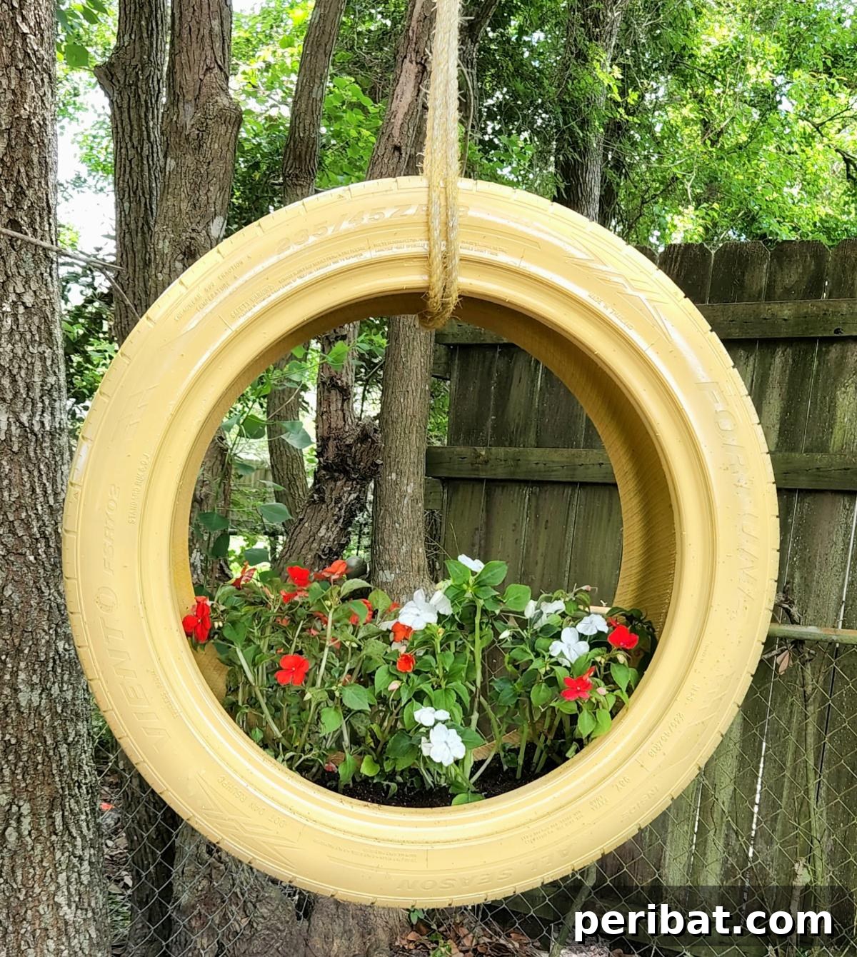50 Plant Display Ideas: DIY Projects and Product Picks 49 Colorful upcycled tire planters for outdoor garden decor