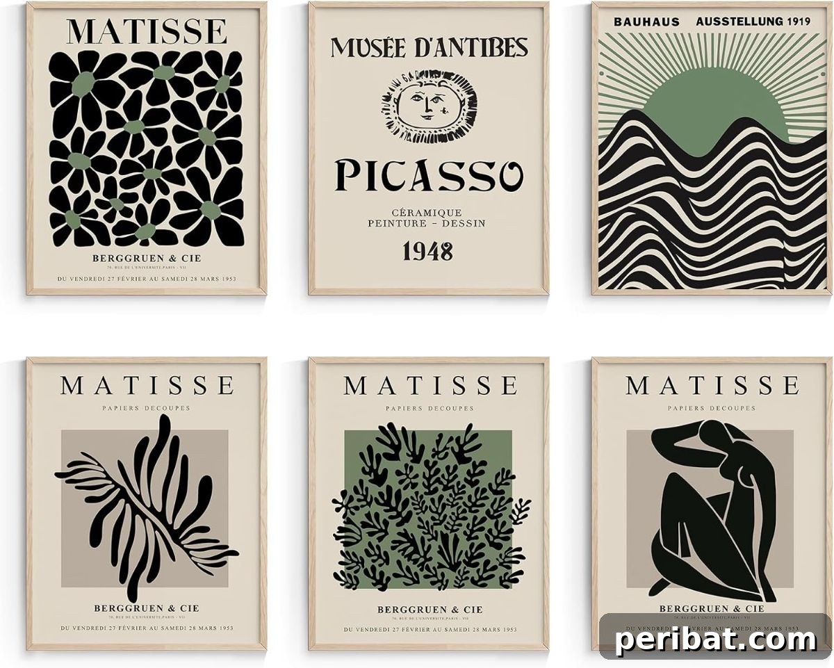 Simplify Your Space: 50 Minimalist Room Decor DIYs & Picks 15 Matisse Minimalist Abstract Line Wall Poster