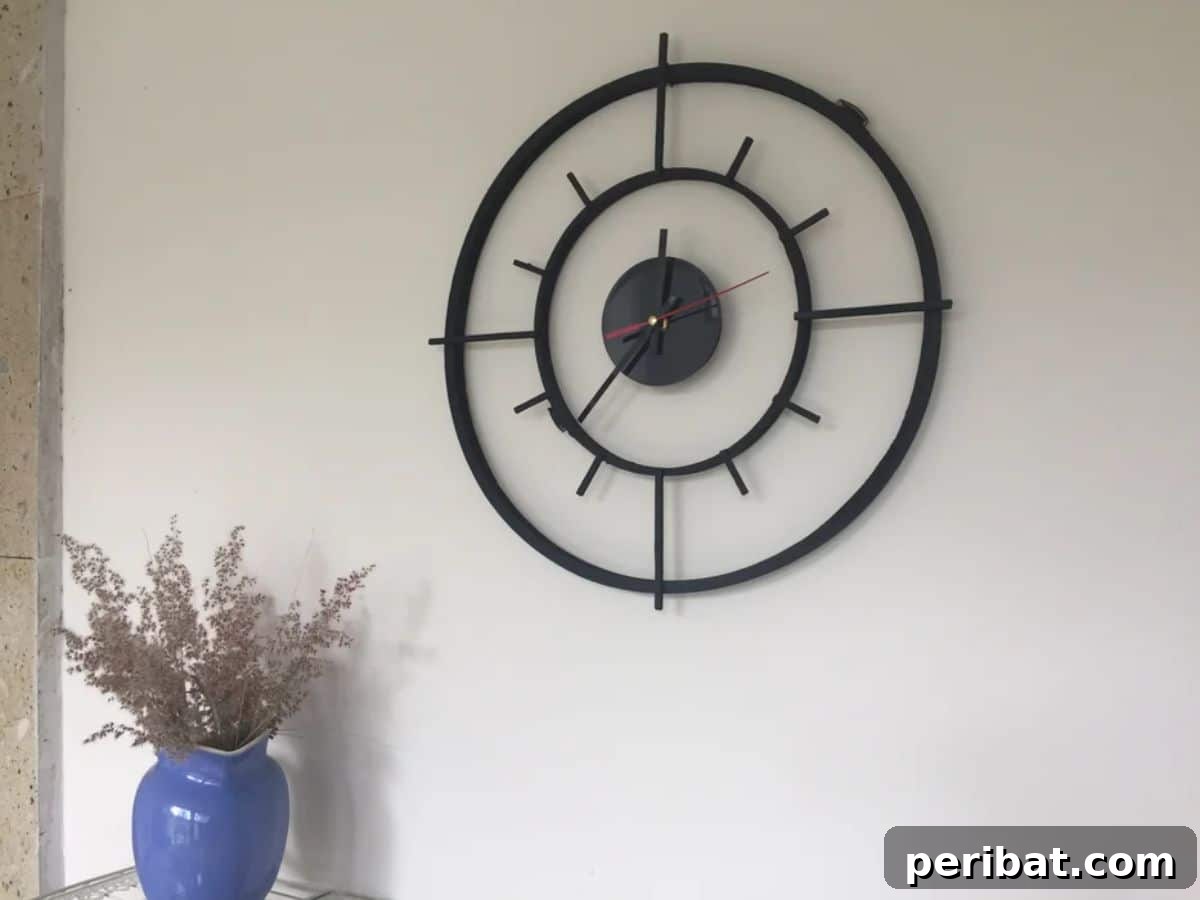 Simplify Your Space: 50 Minimalist Room Decor DIYs & Picks 47 DIY Minimalist Clock Decor