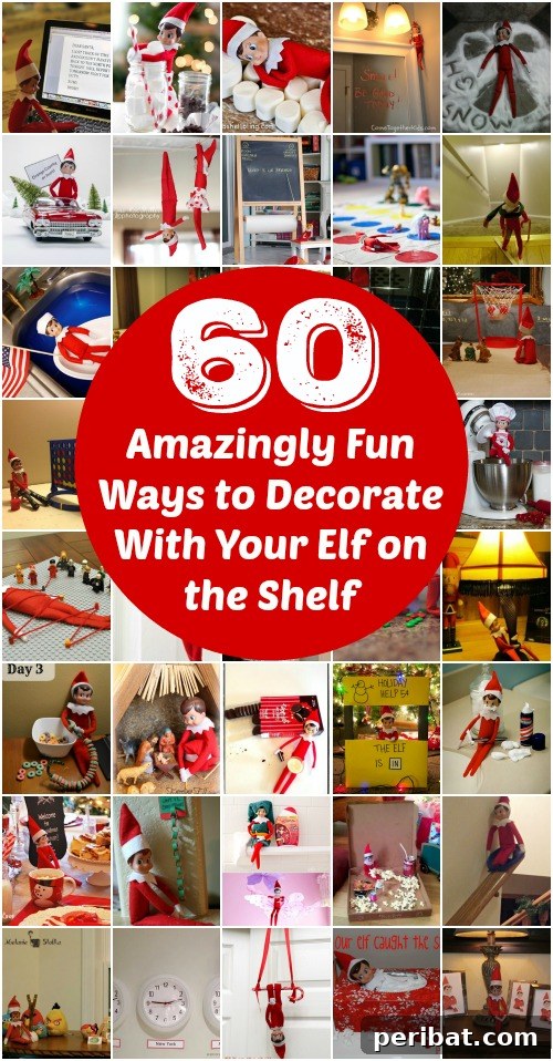 60 Whimsical Elf on the Shelf Display Ideas 2 60 Amazingly Fun Ways to Decorate With Your Elf on the Shelf - Really good ideas!!