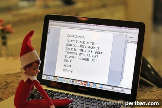 60 Whimsical Elf on the Shelf Display Ideas 14 Email…or ElfMail