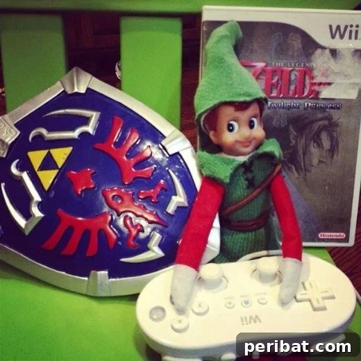 60 Whimsical Elf on the Shelf Display Ideas 17 The Legend of Zelda