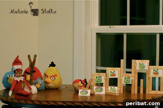 60 Whimsical Elf on the Shelf Display Ideas 28 Angry Birds Elf