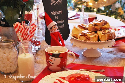 60 Whimsical Elf on the Shelf Display Ideas 37 Christmas Breakfast Elf
