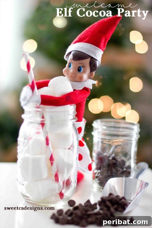 60 Whimsical Elf on the Shelf Display Ideas 38 Elf Cocoa Party