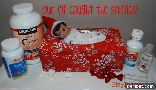 60 Whimsical Elf on the Shelf Display Ideas 39 Under the Weather