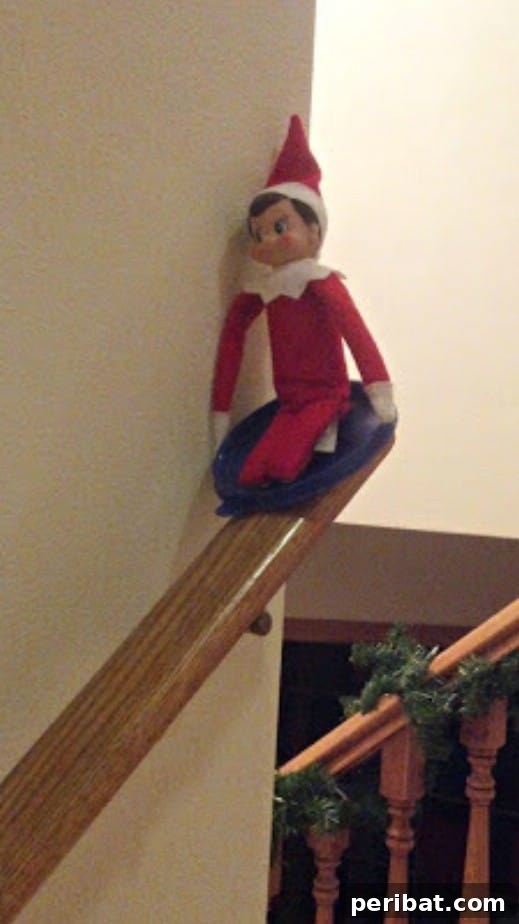60 Whimsical Elf on the Shelf Display Ideas 46 Over the Fields He Goes!