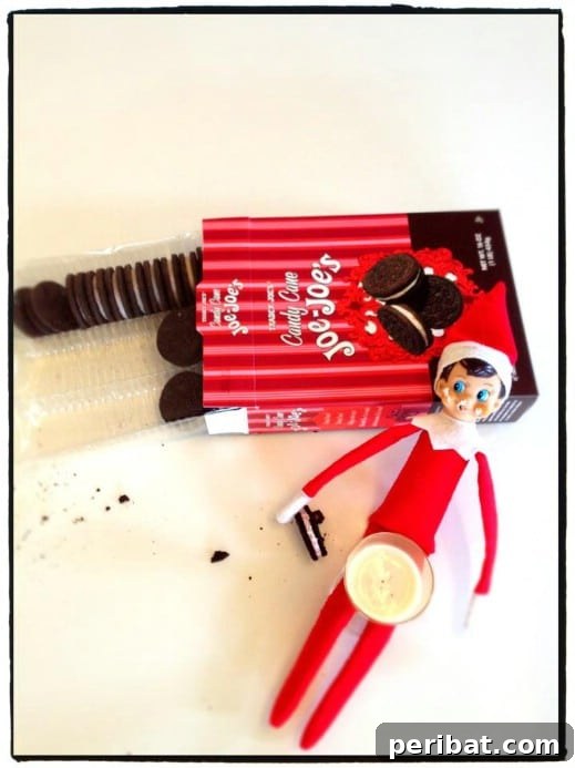 60 Whimsical Elf on the Shelf Display Ideas 54 Who Stole the Cookies?