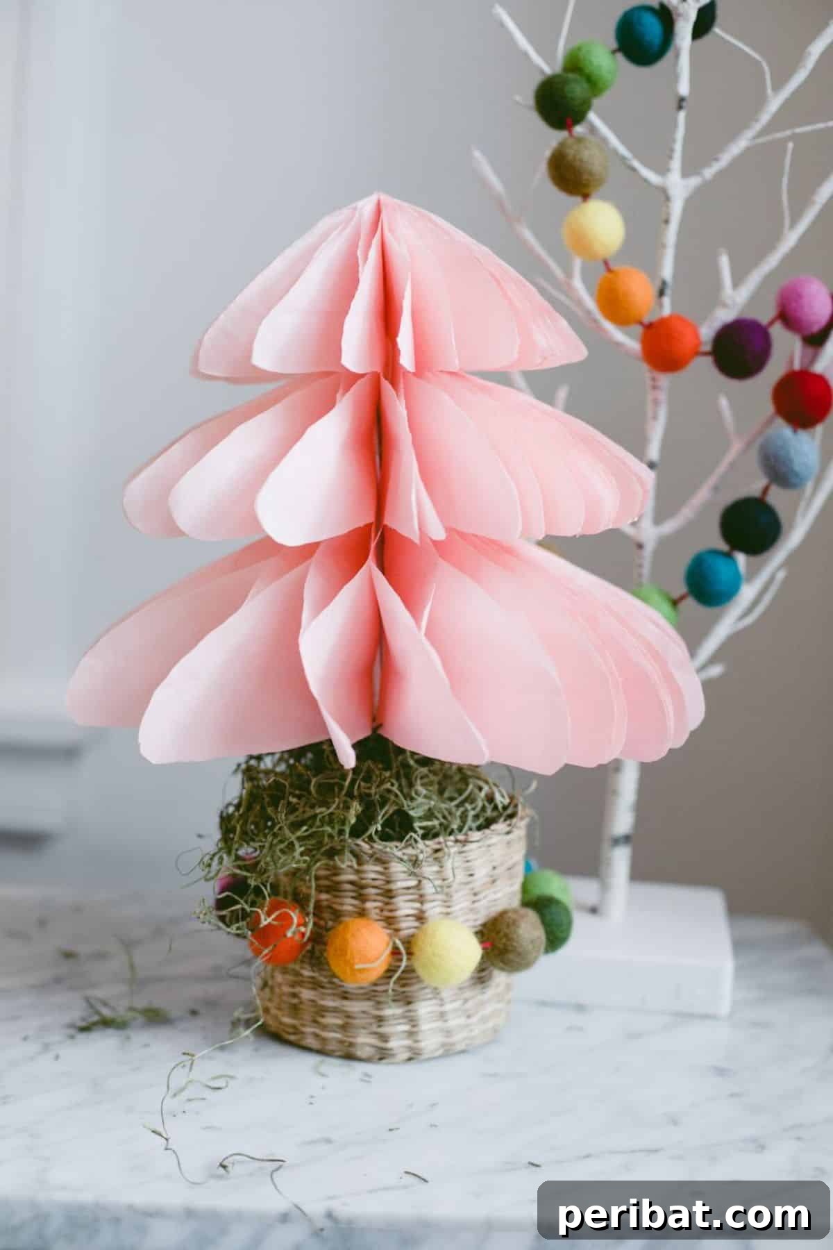 Papercrafted Christmas: A Treasury of DIY Decor Ideas 19 DIY Accordion Paper Christmas Tree
