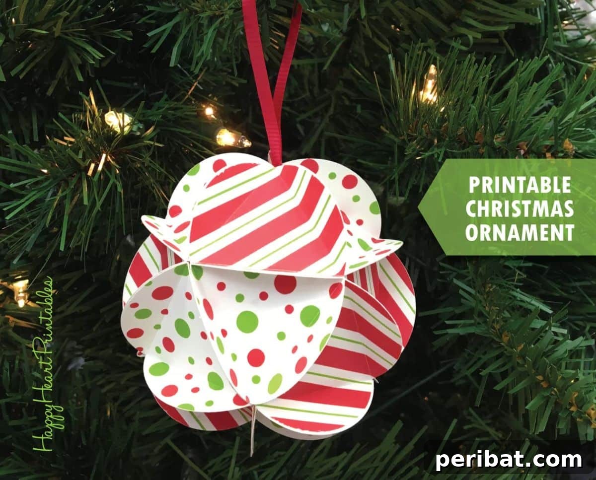 Papercrafted Christmas: A Treasury of DIY Decor Ideas 30 Printable Paper Christmas Ornament - DIY