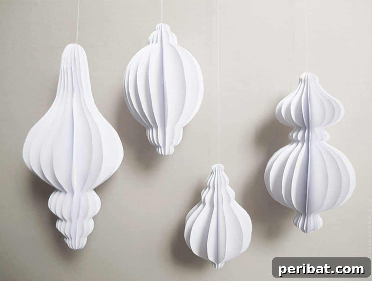 Papercrafted Christmas: A Treasury of DIY Decor Ideas 31 DIY Plain Paper Tree Decoration