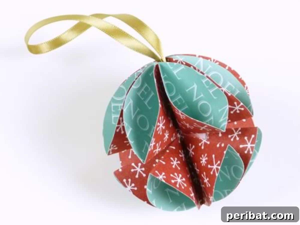 Papercrafted Christmas: A Treasury of DIY Decor Ideas 37 DIY Christmas Paper Baubles