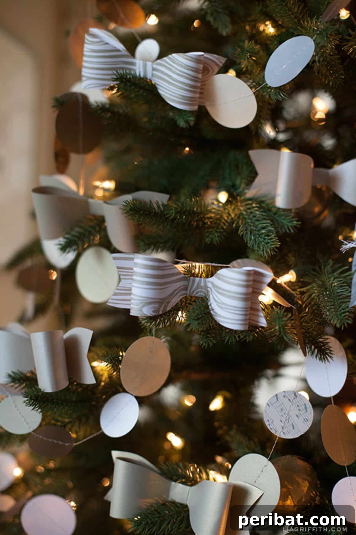 Papercrafted Christmas: A Treasury of DIY Decor Ideas 43 Paper Bows Christmas Decor