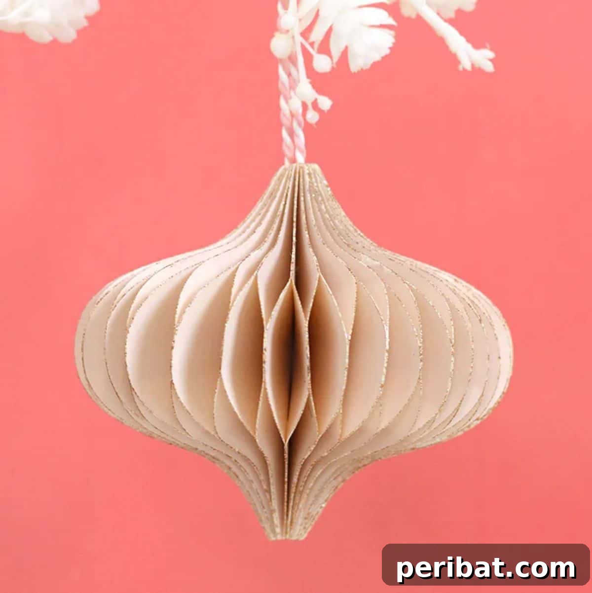 Papercrafted Christmas: A Treasury of DIY Decor Ideas 44 DIY 3D Paper Honeycomb Ornaments