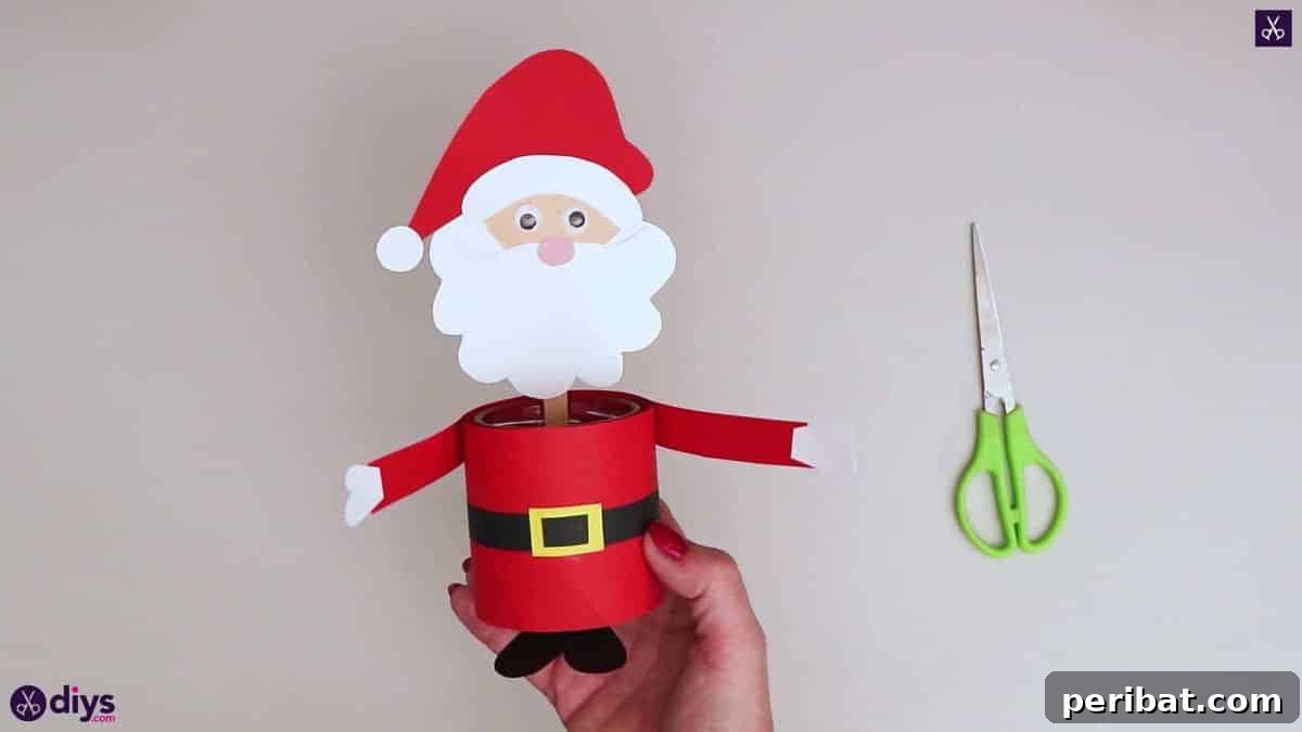 Papercrafted Christmas: A Treasury of DIY Decor Ideas 50 DIY Paper Santa Candy Holder
