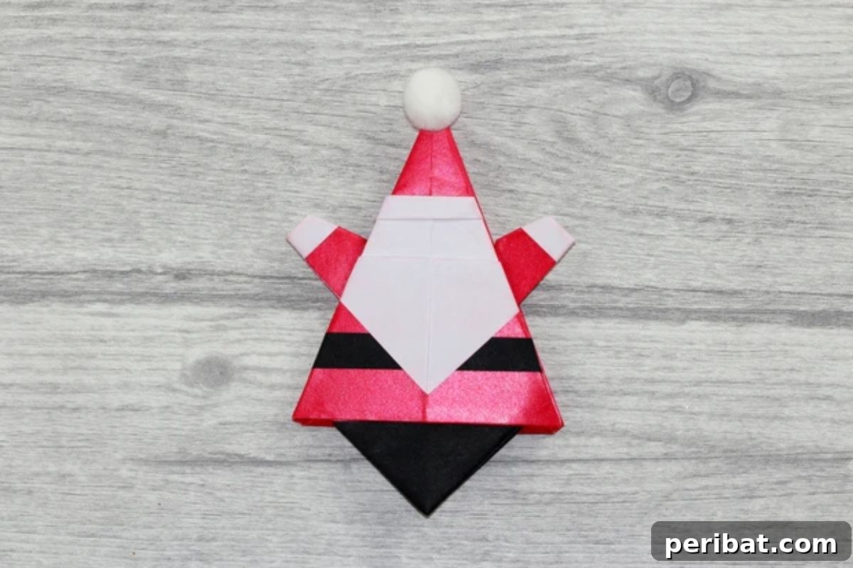 Papercrafted Christmas: A Treasury of DIY Decor Ideas 10 DIY Origami Santa