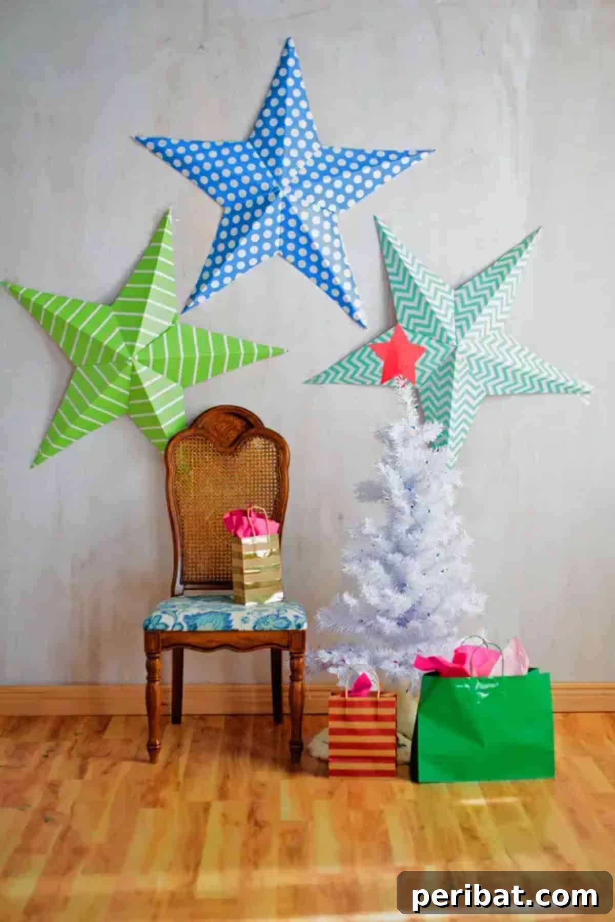 Gigantic Wall Stars for Magical Christmas Display