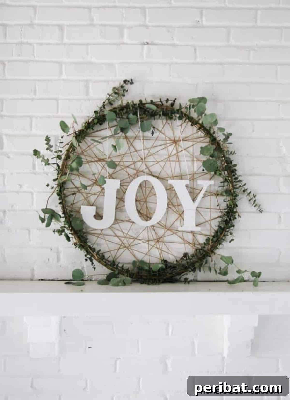 Giant DIY Christmas Wreath for Grand Entrance