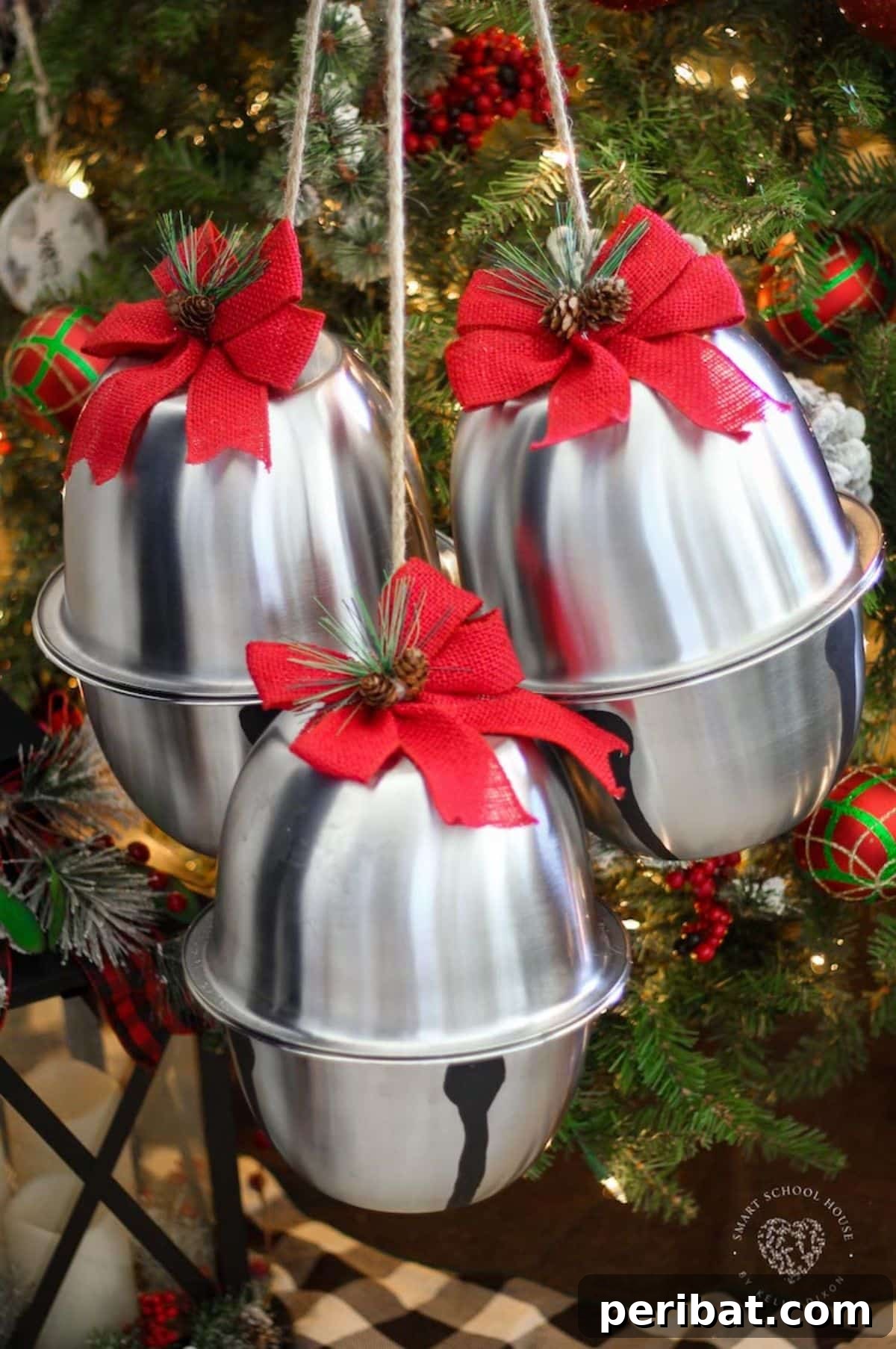 Oversized Jingle Bells for Christmas Decor