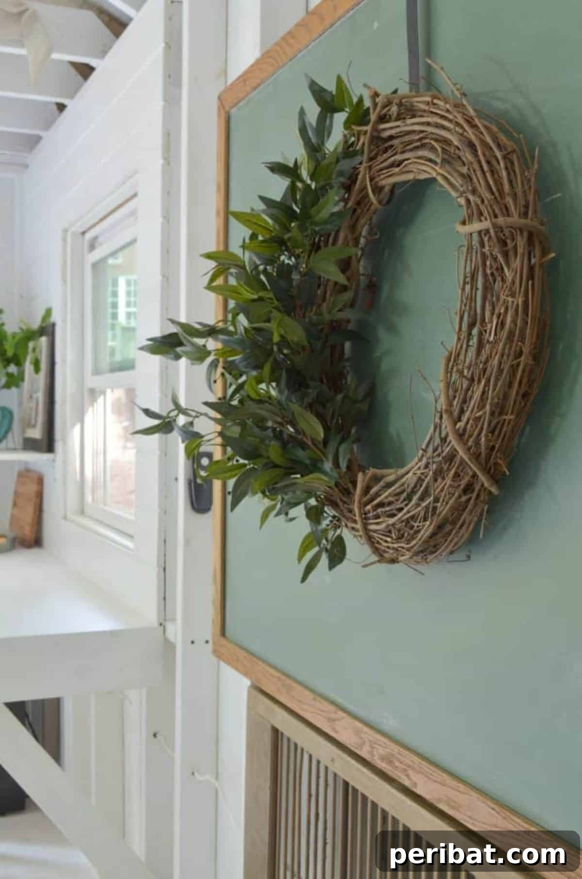 DIY Farmhouse Style Grapevine Wreath