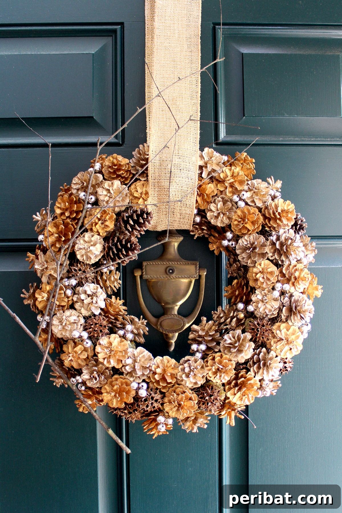 Upcycled Pine Cone Wreath